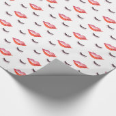 Lips en Eyelashes Cadeaupapier (Hoek)