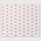 Lips en Eyelashes Cadeaupapier (Vlak)
