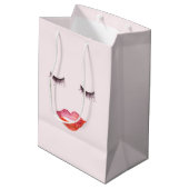 Lips en Eyelashes Medium Cadeauzakje (Achterkant Gekanteld)