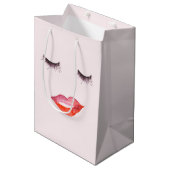 Lips en Eyelashes Medium Cadeauzakje (Voorkant Gekanteld)