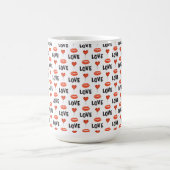 Lips en harten Koffiekoffie Mok (Center)