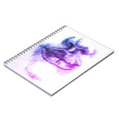 Lips- en neus-tekening, potlood-kunstlaptop notitieboek (Linkerzijde)