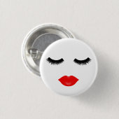 Lips en sla ronde button 3,2 cm (Voorkant /achterkant)
