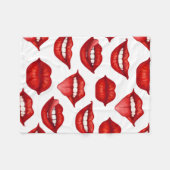 Lips Fleece Deken (Voorkant (Horizontaal))