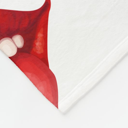 Lips Fleece Deken (Hoek)