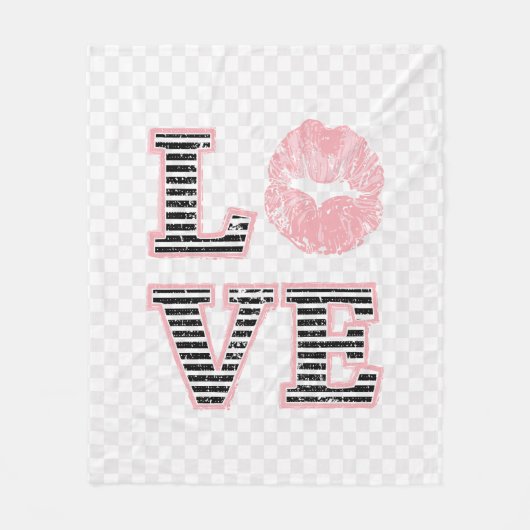 Lips Fleece Deken (Voorkant)