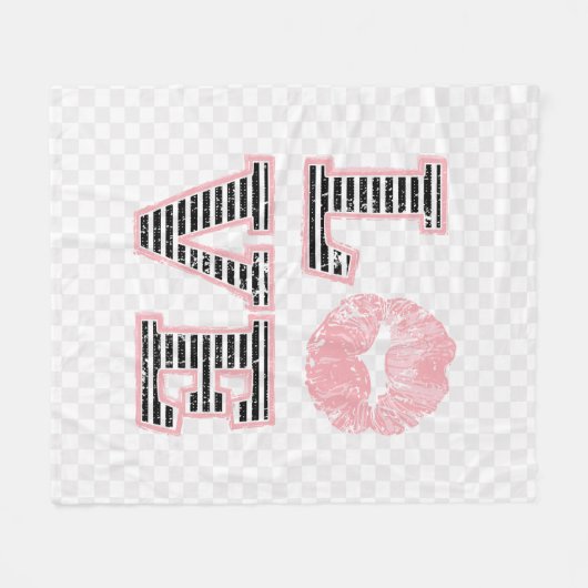 Lips Fleece Deken (Voorkant (Horizontaal))