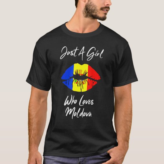 Lips Girls Love Flag Mouldew T-shirt (Voorkant)