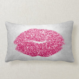 Lips Glitter Grey Bright Roze Makeup Kiss Silver Kussen