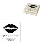 Lips handtekening rubberstempel (Gestempeld)