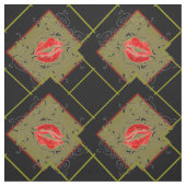 Lips in blokken stof (Swatch)