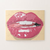 LIPS KISS JIGSAW PUZZLE LEGPUZZEL (Horizontaal)