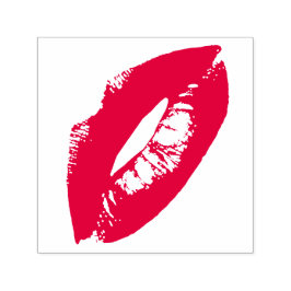 Lips Kiss Lipstick Zelfinktende Stempel