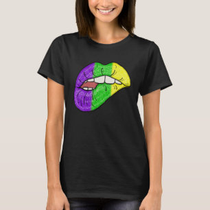 Lips Kiss Mardi Gras Carnival Costume A Mardi Gras T-shirt