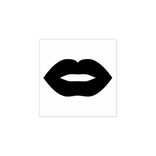 Lips Kiss Rubberstempel (Afrduk)