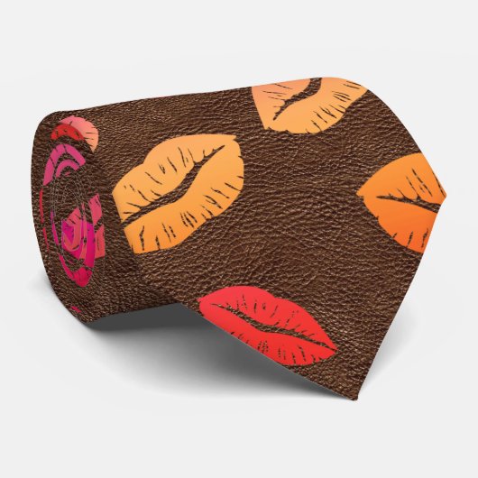 Lips Kisses Stropdas (Opgerold)