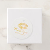 Lips kus met Dank u tekst Bedankjes Labels (Met doos)