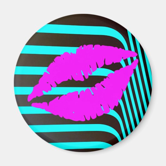 Lips kus schoonheidsschoonheid mode glamour girly  magneet (Voorkant)