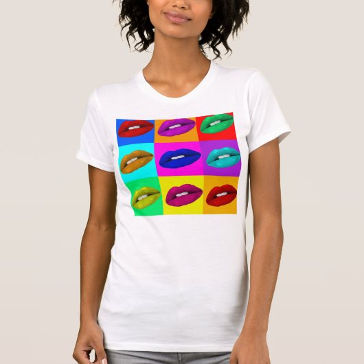 Lips, lips, lips Pop Art Tanktop (Voorkant)