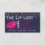 Lips / LipSense / MUA / Kiss-Visitekaartjes Visitekaartje (Achterkant)