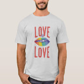 Lips Love is Love T-shirt (Voorkant)