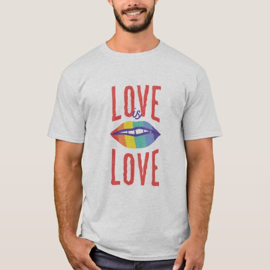 Lips Love is Love T-shirt (Voorkant)