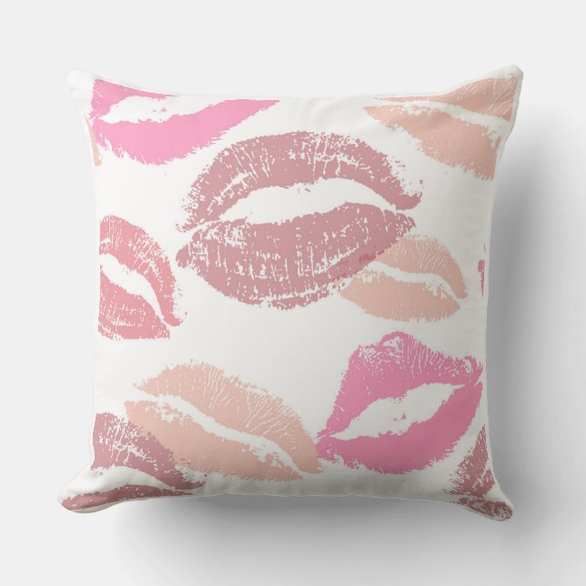 Lips/Love You Valentijn Pillow Reversible Kussen (Voorkant)