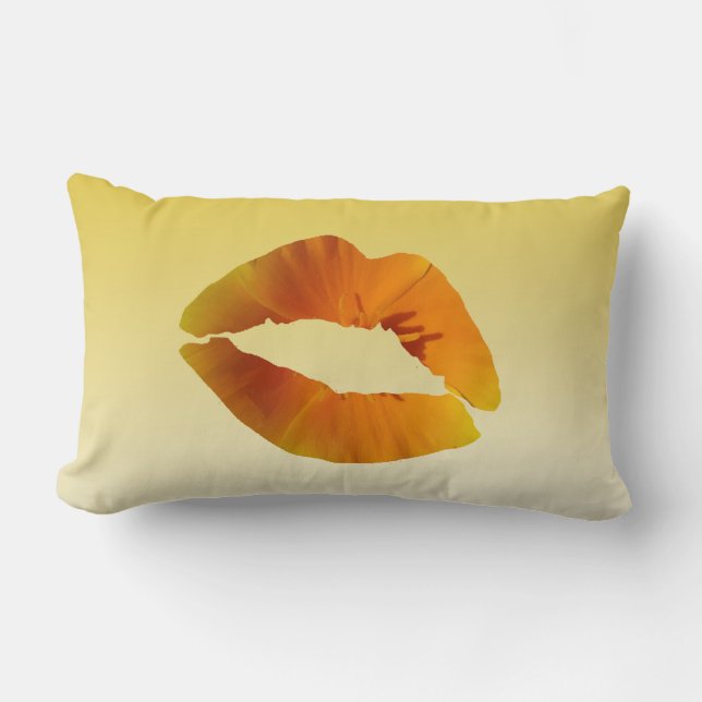 Lips Lumbar Pillow 33 x 53 cm Kussen (Voorkant)