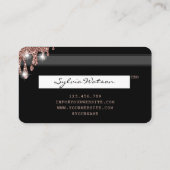 Lips make-up lippenstift Credit Kaart Styled Roos  Visitekaartje (Achterkant)