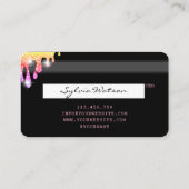 Lips make-up lippenstift Credit Kaart Styled Roos  Visitekaartje (Achterkant)