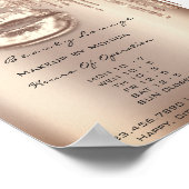 Lips Make-up Openingsuren Salon Rose Drips Spark Poster (Hoek)