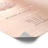 LIps Makeup Artist Glitter Roos Gold Grey Kiss Poster (Hoek)