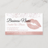 Lips Makeup Salon Loyalty Stempel Visitekaartje (Achterkant)