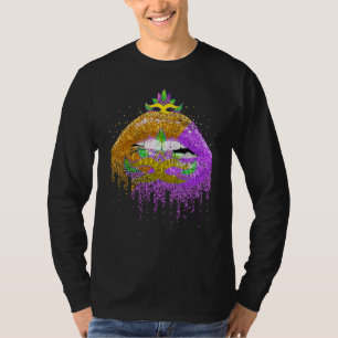 Lips Masquerade Vrouwen Cadeau Kostuum Feest Mardi T-shirt