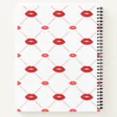 Lips met rode glitter notitieboek (Achterkant)