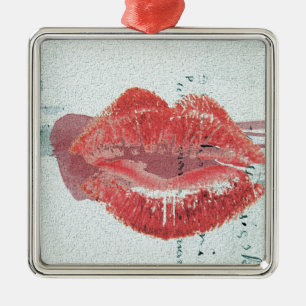 Lips Metalen Ornament