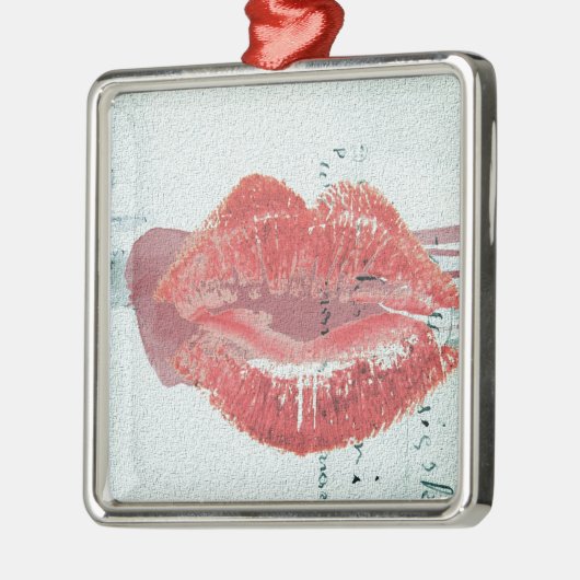 Lips Metalen Ornament (Links)