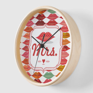 Lips Mevrouw Hipster Vintage Retro Bruid