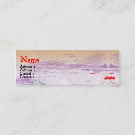 LIPS MINI VISITEKAARTJE (Voorkant)