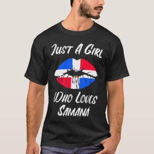 Lips Mond Love Dominicaanse Republiek Vlag Samana T-shirt
