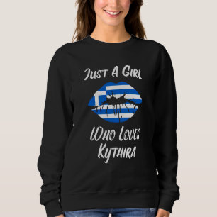 Lips Mond Love Griekse Vlag Kythira Trui