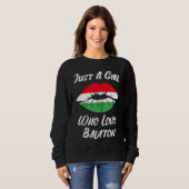 Lips Mond Love Hongaarse Vlag Balaton Trui (Voorkant volledig)