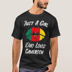 Lips Mond Love Vlag Kameroen T-shirt