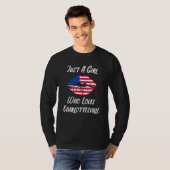 Lips Mouth Love American Flag Charlottesville T-shirt (Voorkant volledig)