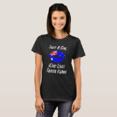 Lips Mouth Love Australian Flag Fraser Island T-shirt (Voorkant volledig)