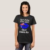 Lips Mouth Love Australian Flag Great Barrier Reef T-shirt (Voorkant volledig)