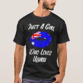 Lips Mouth Love Australian Flag Uluru T-shirt (Voorkant)
