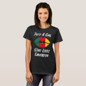 Lips Mouth Love Flag Cameroon T-shirt (Voorkant volledig)