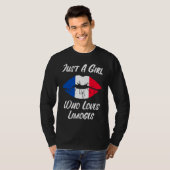 Lips Mouth Love French Flag Limoges T-shirt (Voorkant volledig)
