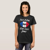 Lips Mouth Love French Flag Paris T-shirt (Voorkant volledig)